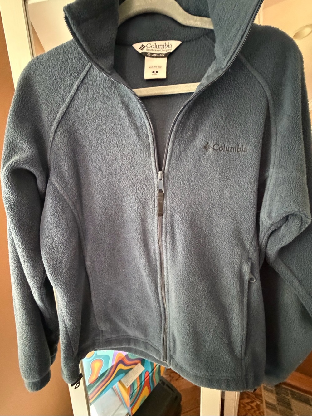 Columbia Women’s Navy Full-Zip Fleece Jacket, NWOT, S - Picture 3 of 8